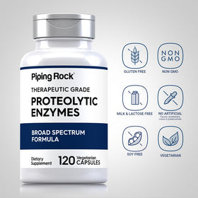 Piping Rock Enzymes Protéolytiques 120 Capsules côté