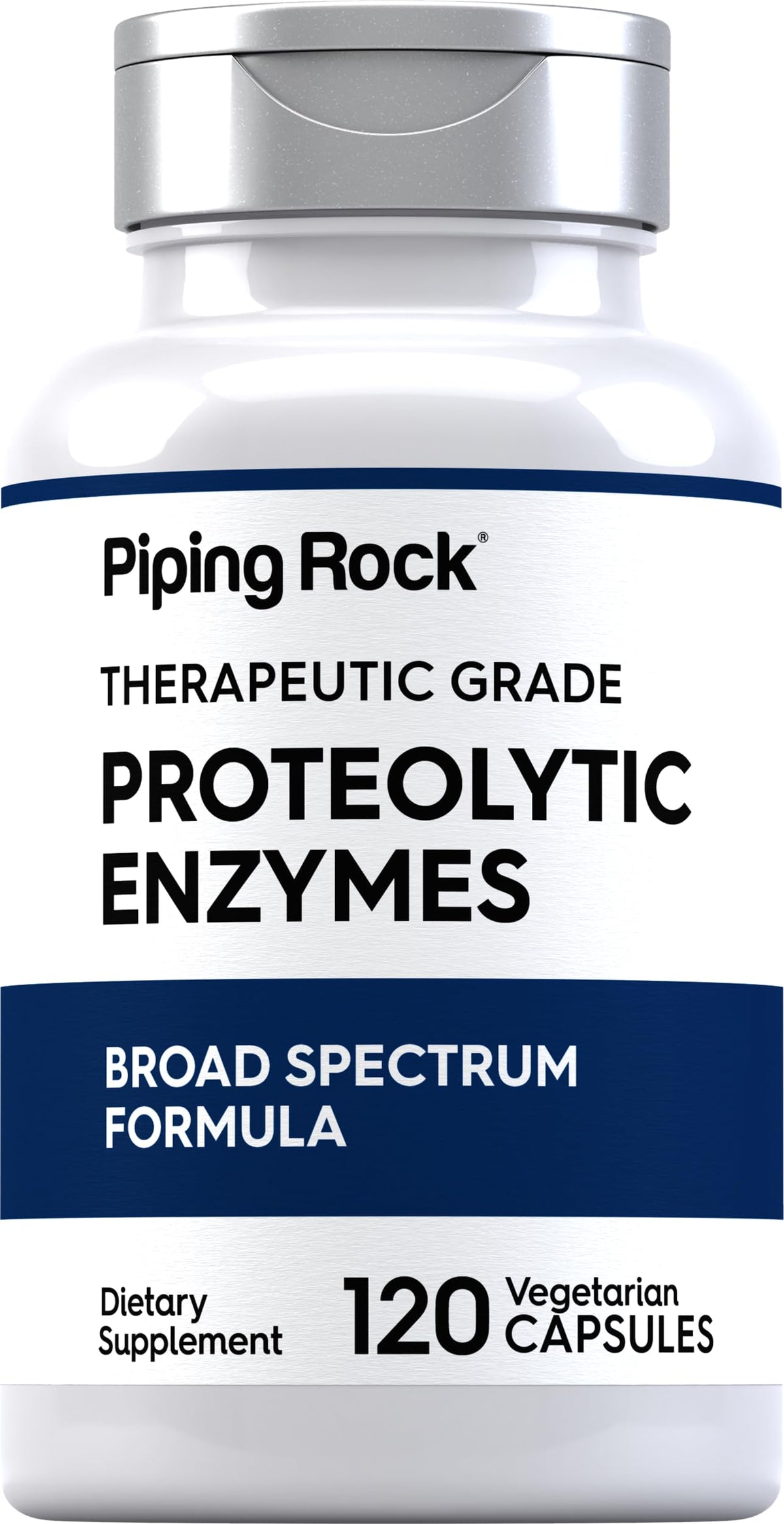 Piping Rock Enzymes Protéolytiques 120 Capsules vue de face
