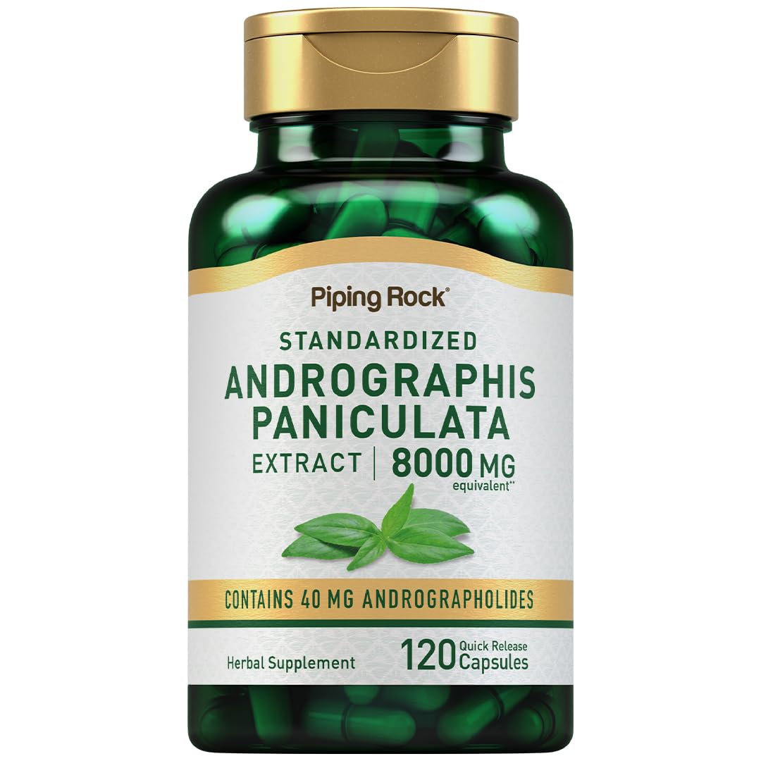Piping Rock Extrait d'Andrographis Paniculata 120 Capsules vue avant