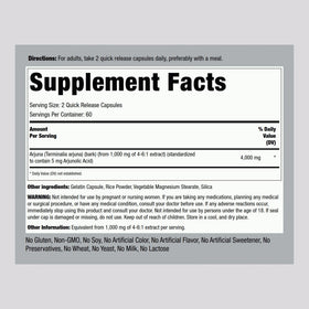 Piping Rock Extrait d'Arjuna 120 Capsules emballage