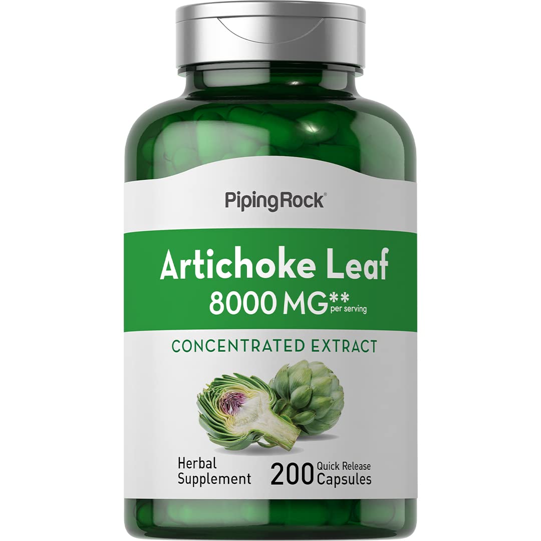 Piping Rock Extrait d'Artichaut Capsules 200 Pilules - Vue de l'emballage