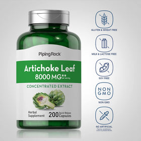 Piping Rock Extrait d'Artichaut Capsules - Vue de côté de l'emballage