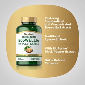 Piping Rock Extrait de Boswellia Serrata capsules ouvertes