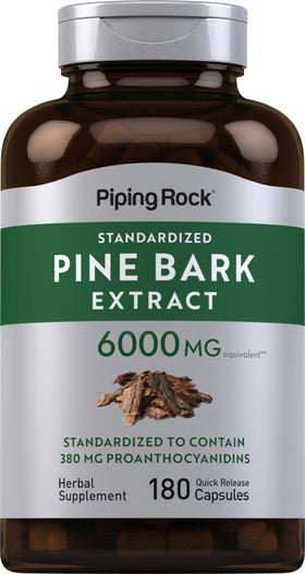 Piping Rock Extrait de Écorce de Pin Capsules devant de la boîte