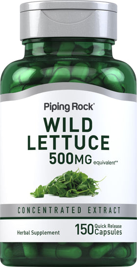 Piping Rock Extrait de Laitue Sauvage 150 Capsules avant