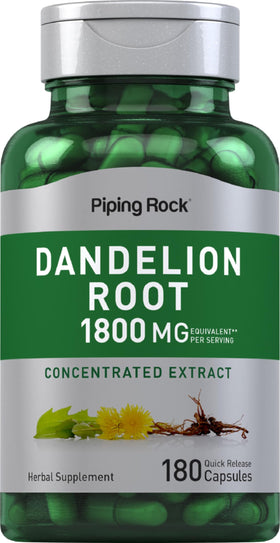 Piping Rock Extrait de Racine de Pissenlit 180 Capsules vue avant