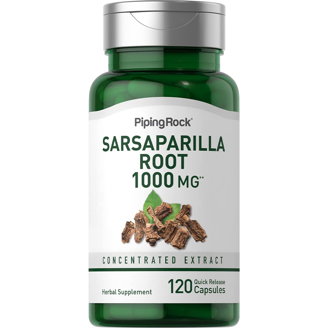 Piping Rock Extrait de Racine de Sarsaparille Capsules 120 Comp.