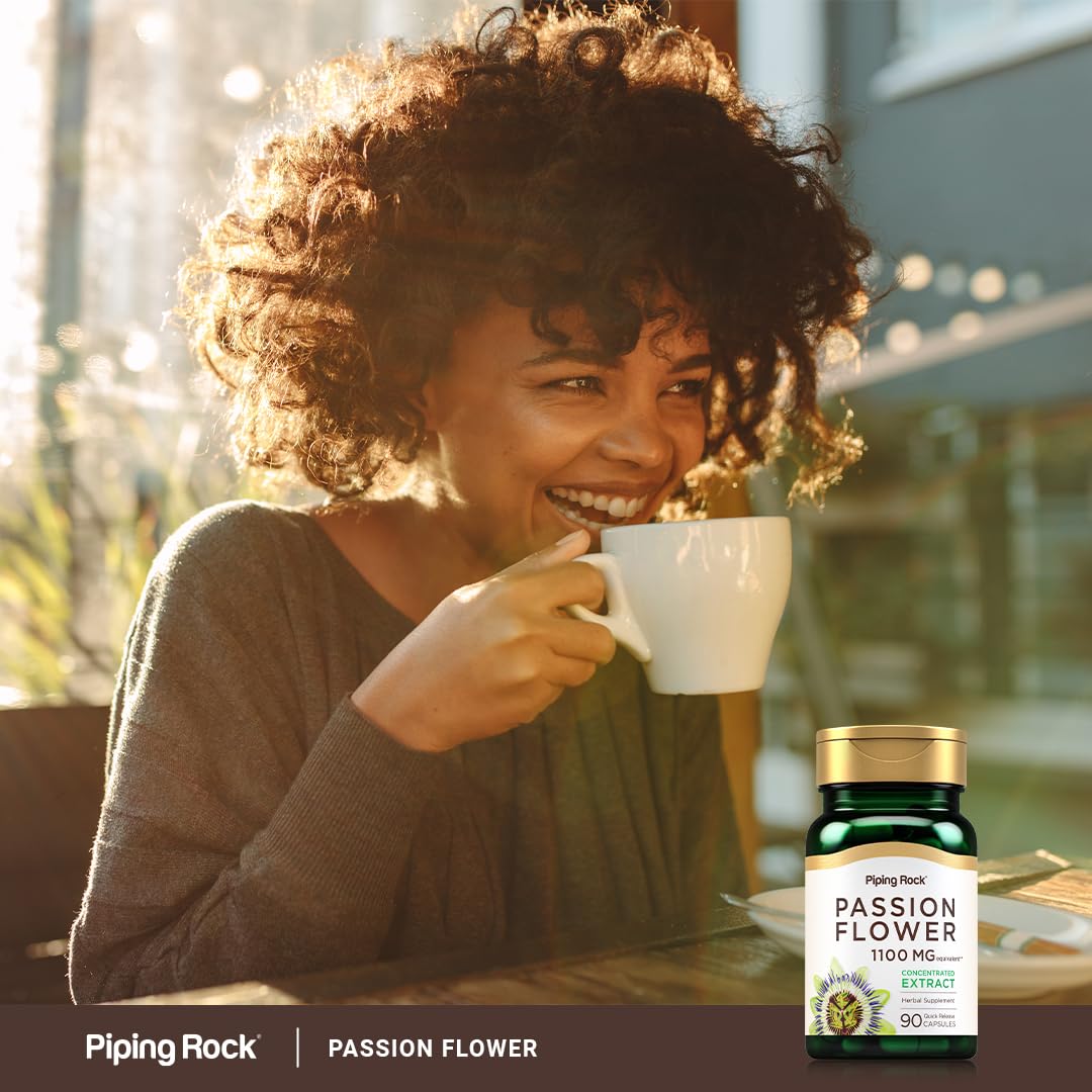 Piping Rock Fleur de Passion 1100 mg capsules et des ingrédients naturels
