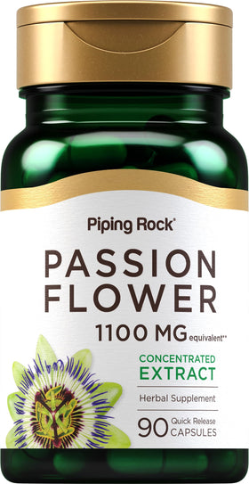 Piping Rock Fleur de Passion 1100 mg capsules vue de face