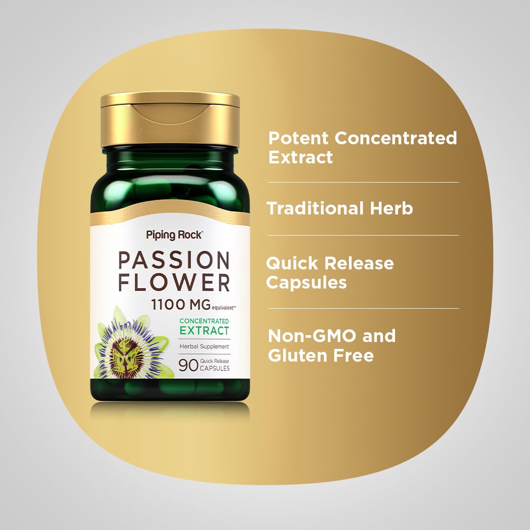 Piping Rock Fleur de Passion 1100 mg étiquette du flacon