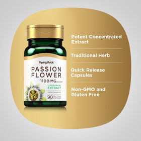 Piping Rock Fleur de Passion 1100 mg étiquette du flacon