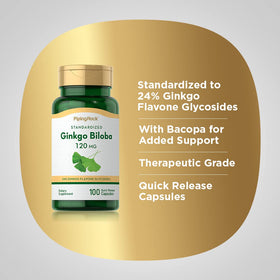 Piping Rock Ginkgo Biloba 120mg packaging