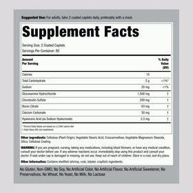Piping Rock Glucosamine Chondroitin boîte et comprimés à côté