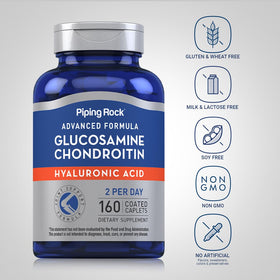 Piping Rock Glucosamine Chondroitin comprimés enrobés sur une surface