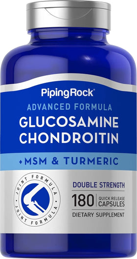 Piping Rock Glucosamine Chondroitin MSM 180 Capsules, vue avant du produit