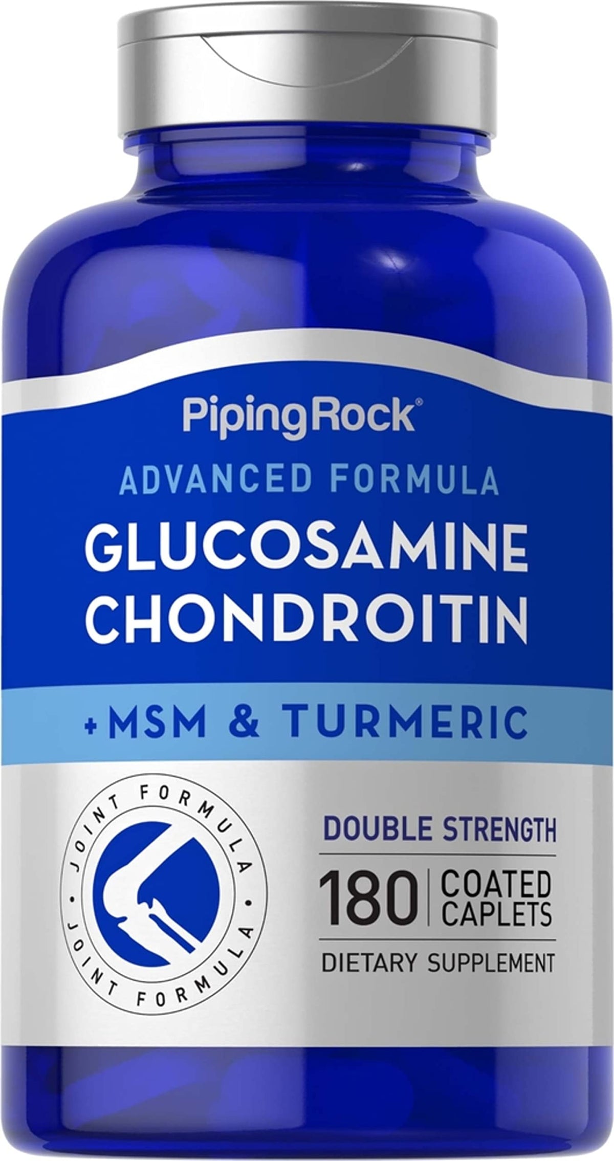 Piping Rock Glucosamine Chondroitin MSM 180 comprimés devant l'emballage