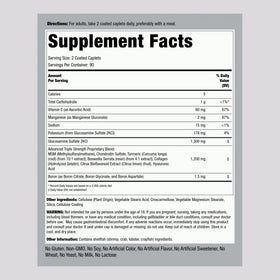 Piping Rock Glucosamine Chondroitin MSM Curcuma dosage de 1500 mg par portion