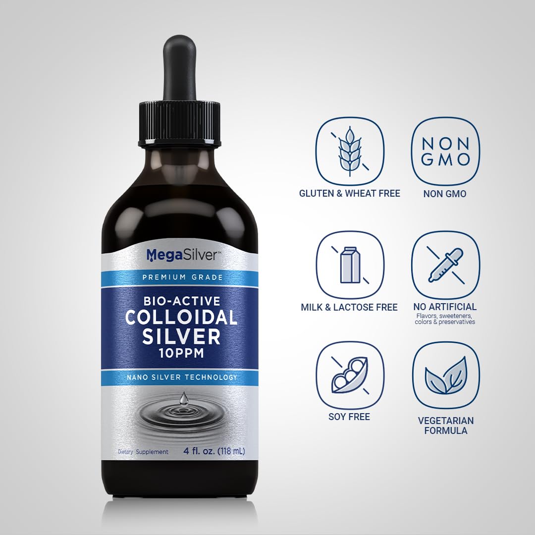 Piping Rock Gouttes de Silver Colloïdal 120 ml côté
