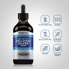 Piping Rock Gouttes de Silver Colloïdal 120 ml côté