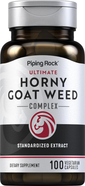 Piping Rock Horny Goat Weed 100 capsules vue avant du flacon