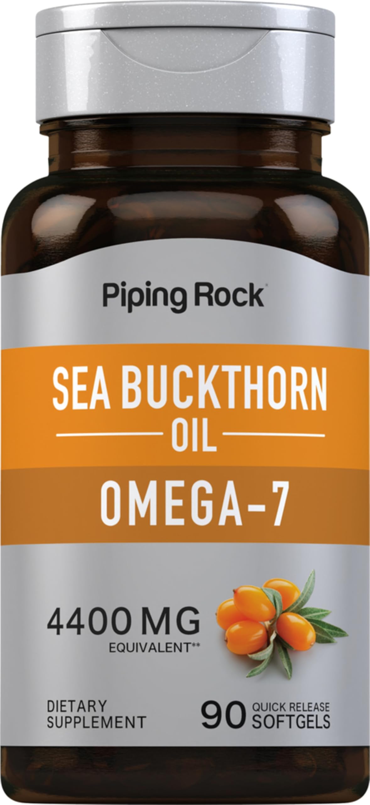 Piping Rock Huile de Baies de Sorbier 90 Capsules Molles vue de face