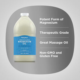 Piping Rock Huile de Magnésium Pure 64oz en usage sur la peau
