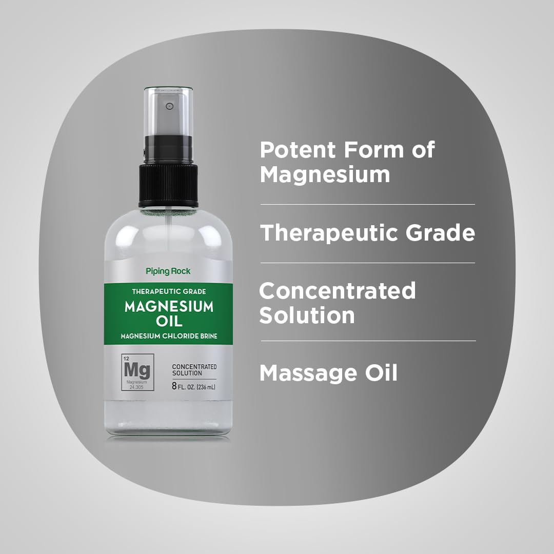 Piping Rock Huile de Magnésium Pure 8 Fl Oz en contexte d'utilisation