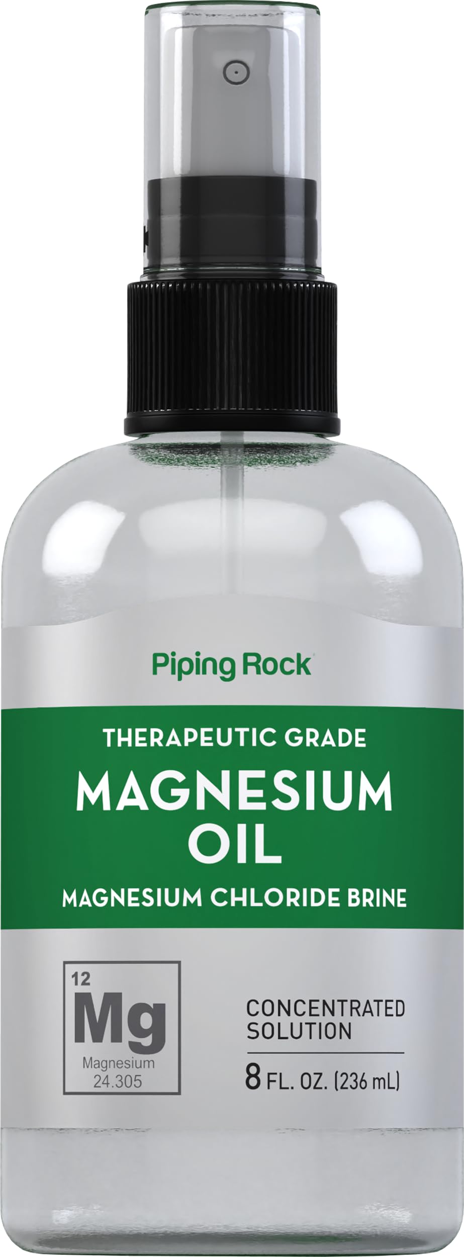 Piping Rock Huile de Magnésium Pure 8 Fl Oz vue avant