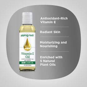 Piping Rock Huile de Vitamine E 5000 UI 118 ml en situation