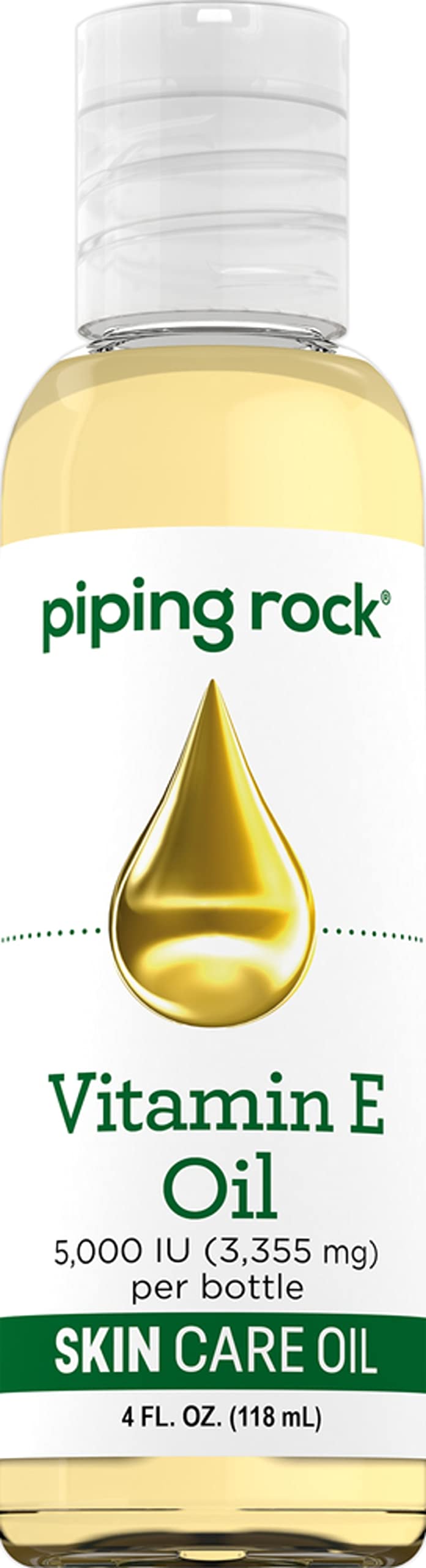 Piping Rock Huile de Vitamine E 5000 UI 118 ml vue de face