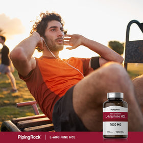 Piping Rock L-Arginine HCl 1000mg 120 comprimés côté