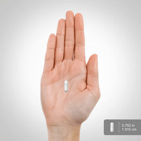 Piping Rock Lithium Orotate capsules in a hand