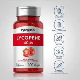 Piping Rock Lycopène 40 mg - Flacon de côté