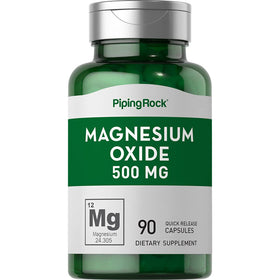 Piping Rock Magnésium Oxyde 500 mg capsules vue avant