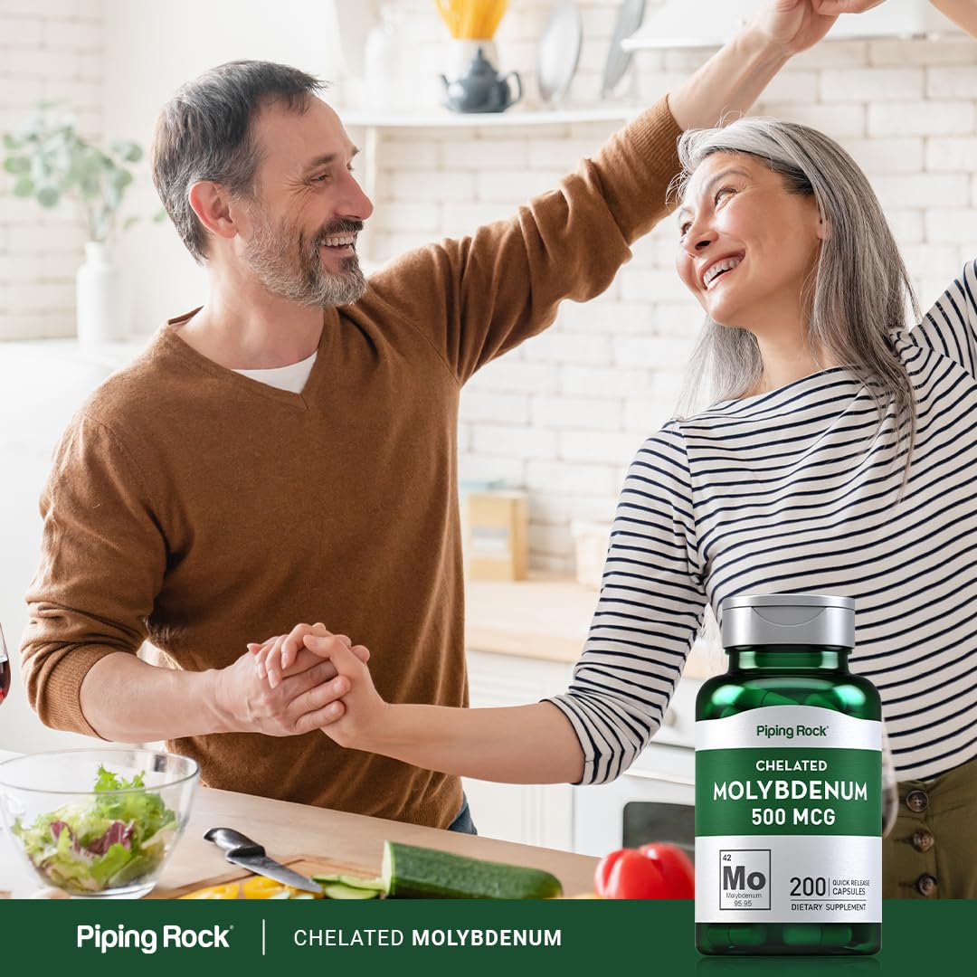 Piping Rock Molybdène 500 mcg Capsules avec d'autres compléments alimentaires