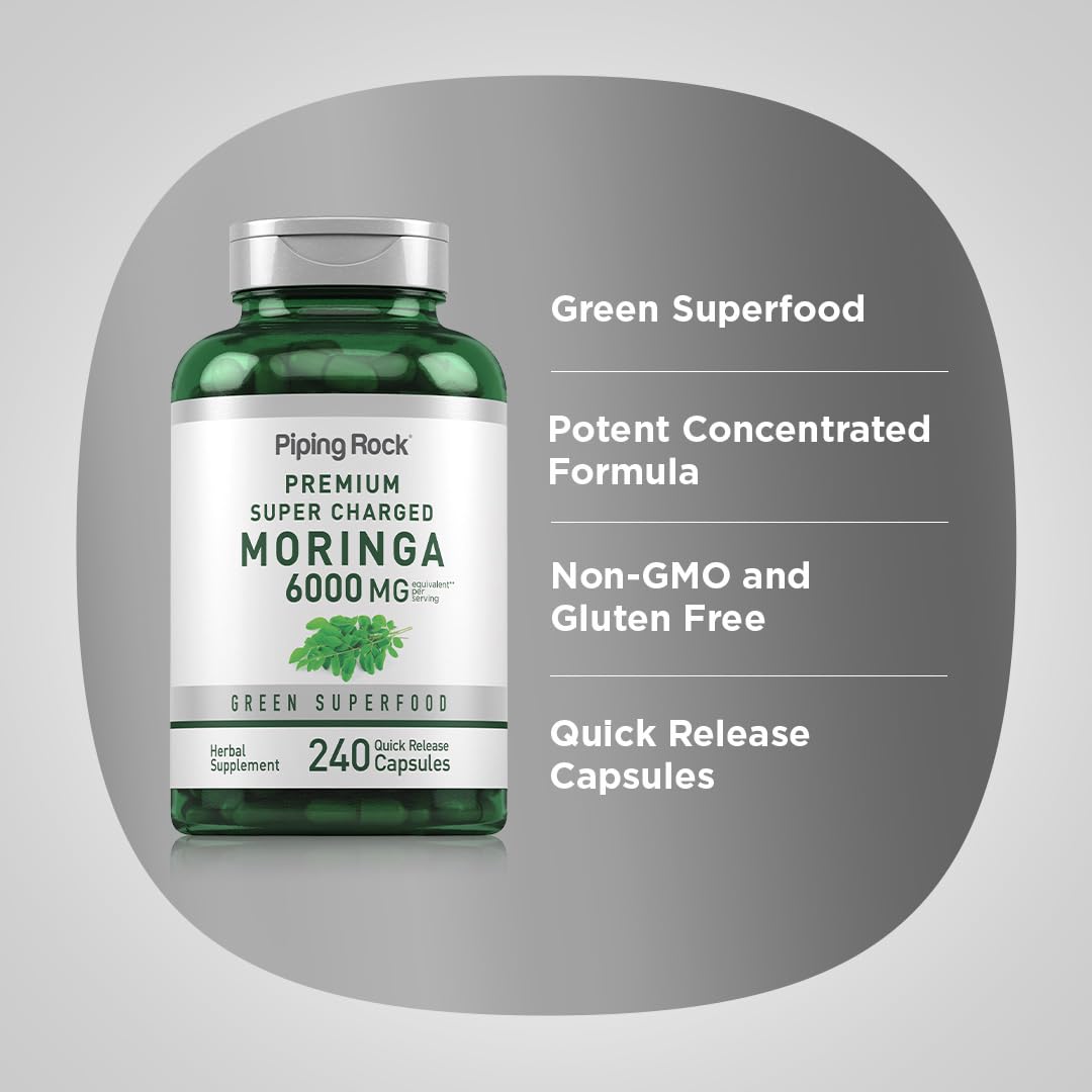Piping Rock Moringa Oleifera sur fond neutre