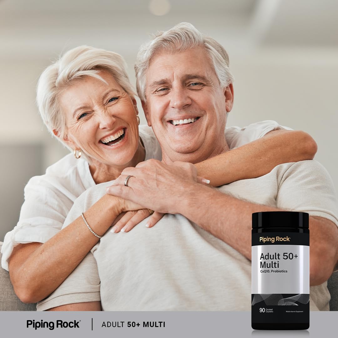 Piping Rock Multivitamines 50+ avec des ingrédients clés