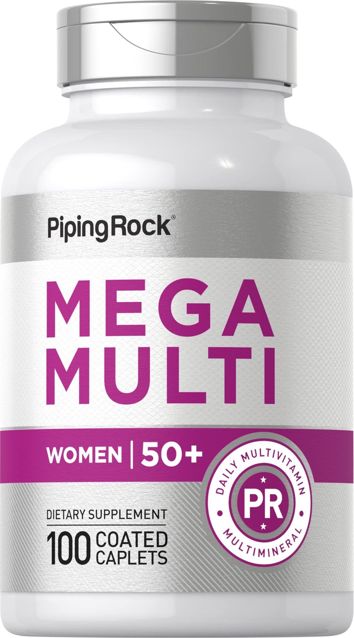 Piping Rock multivitamines femmes 50+ boîte de 100 comprimés enrobés