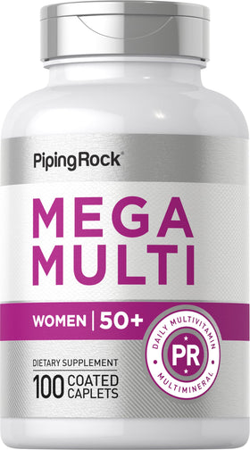 Piping Rock multivitamines femmes 50+ boîte de 100 comprimés enrobés