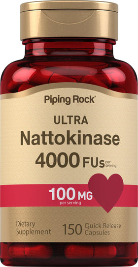 Piping Rock Nattokinase 100 mg 150 Capsules, vue de face