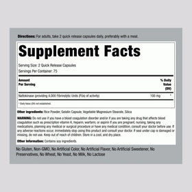 Piping Rock Nattokinase 100 mg, capsules près d'une main