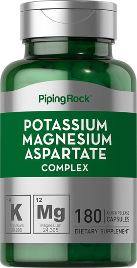 Piping Rock Potassium Magnésium Aspartate 180 gélules avant vue