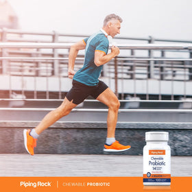 Piping Rock Probiotique 100 comprimés, flacon ouvert