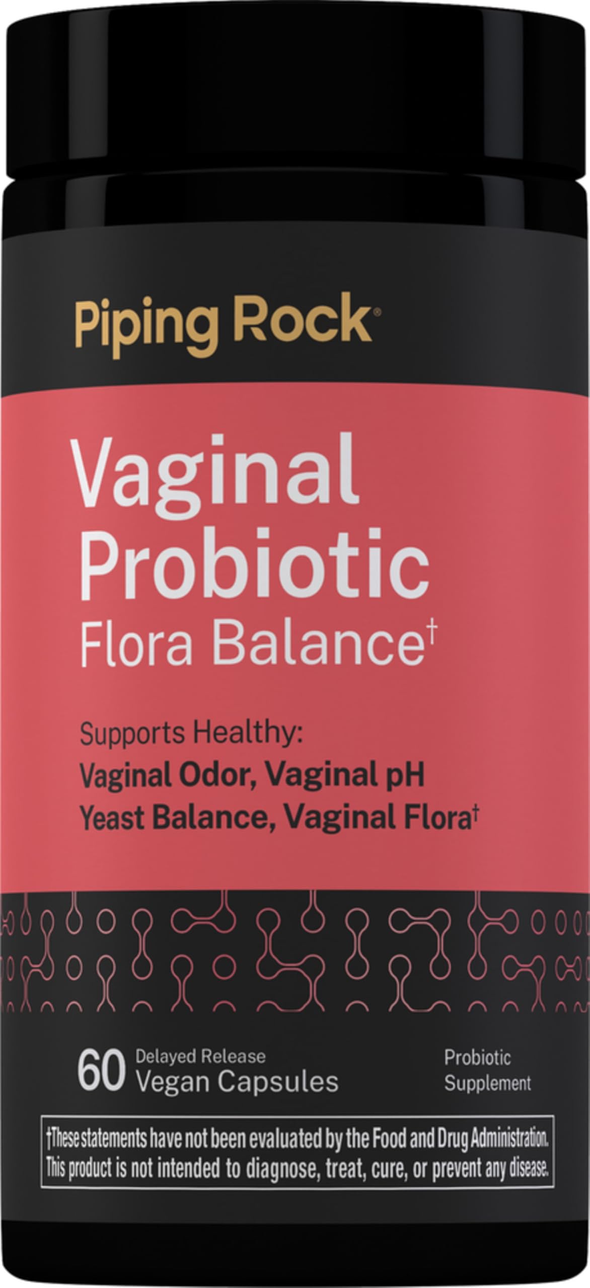 Piping Rock Probiotiques Vaginales 60 capsules vue avant