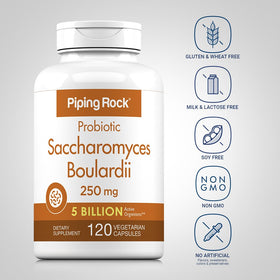 Piping Rock Saccharomyces Boulardii 500 mg emballage côté