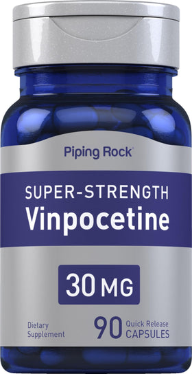 Piping Rock Vinpocétine 30mg 90 capsules vue de face