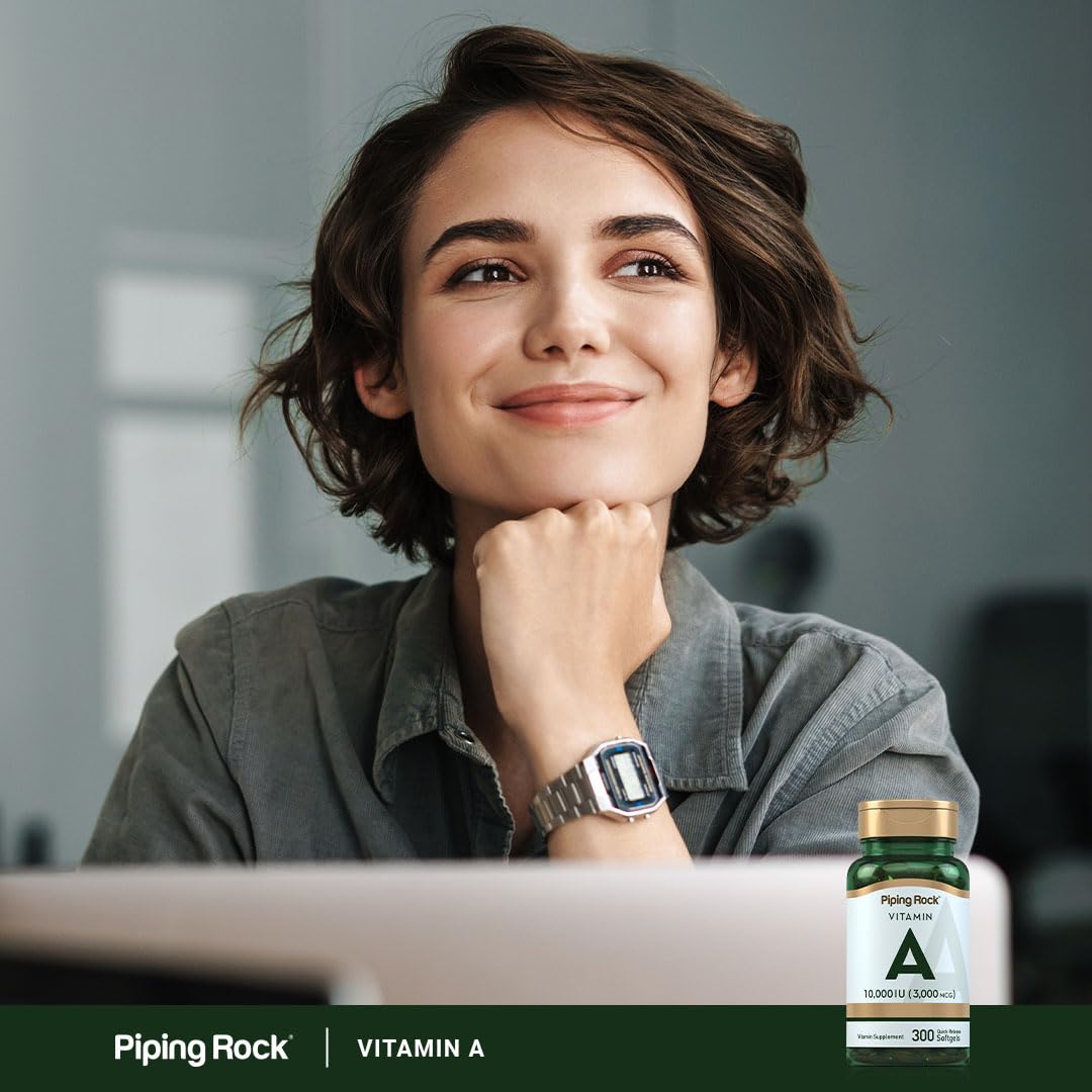 Piping Rock Vitamine A 10000 UI gélules, ingrédients