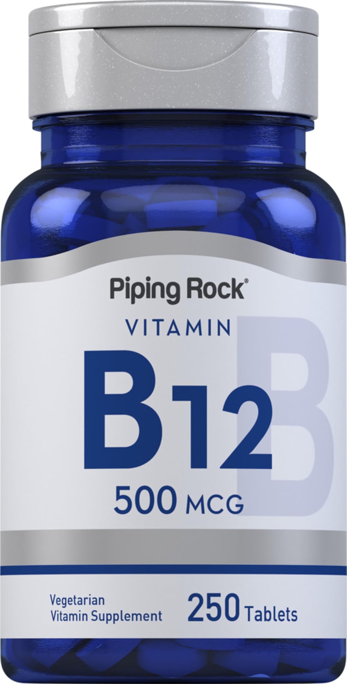 Piping Rock Vitamine B12 500 mcg boîte de 250 comprimés végétariens