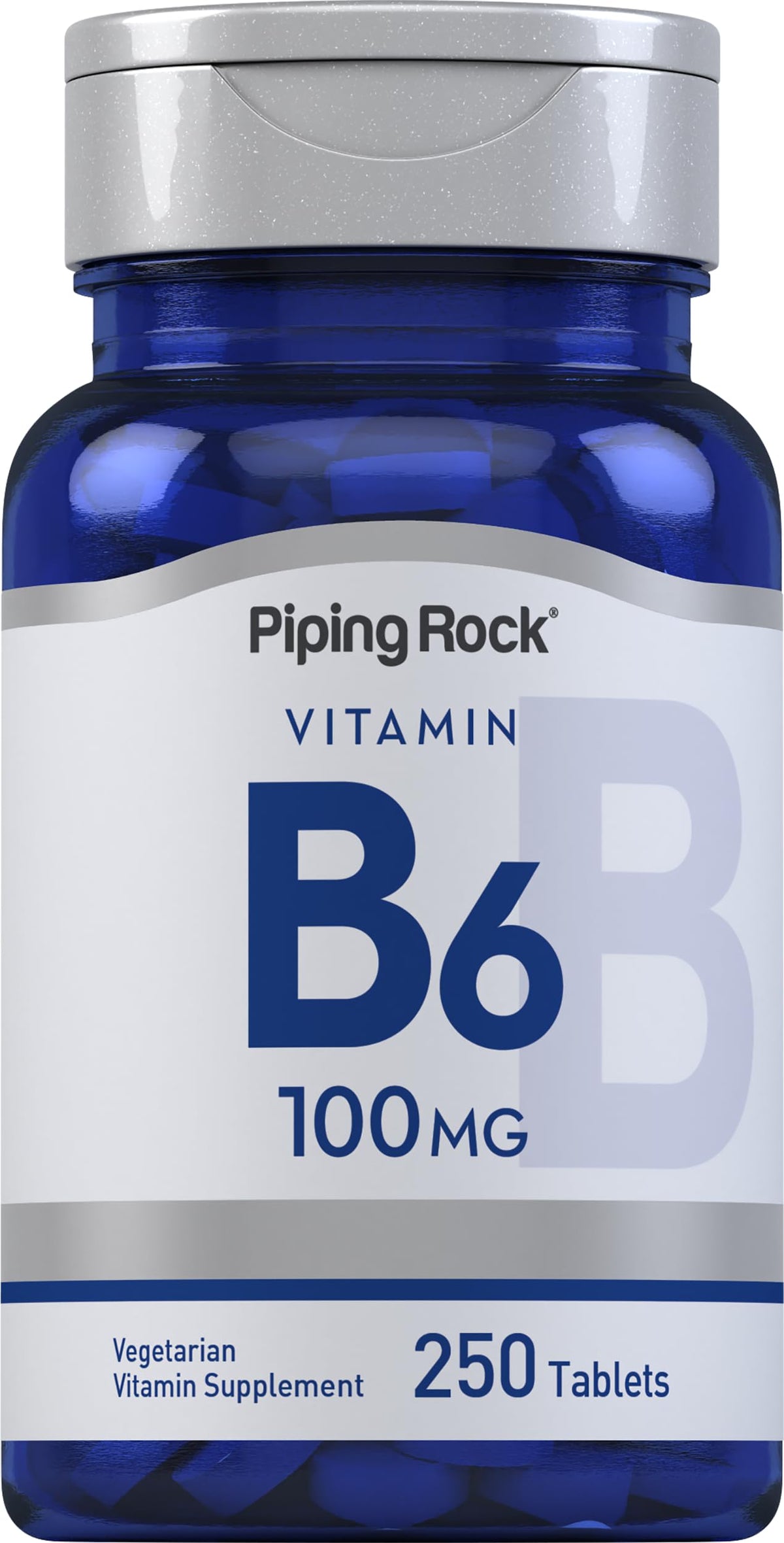 Piping Rock Vitamine B6 100mg comprimés vue de face