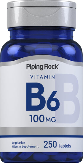 Piping Rock Vitamine B6 100mg comprimés vue de face